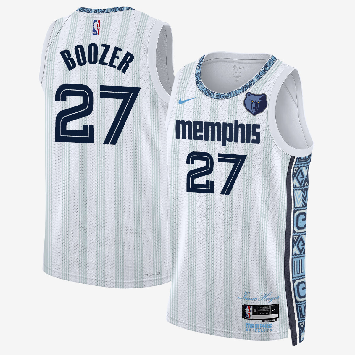 Memphis Grizzlies 2026 Basketball Pick #3 & #21 Vapor Jersey - Stitched