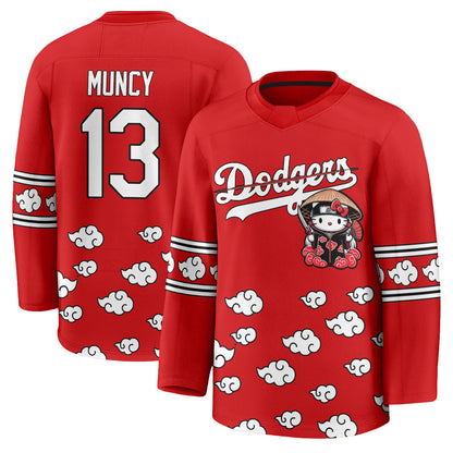 Los Angeles Dodgers Akatsuki Edition Vapor Hockey Jersey - Stitched