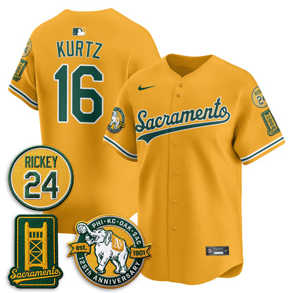 OAK 2026 Alternate Sacramento - Celebrating 125 Years -  Limited Vapor Green Jersey - All Stitched