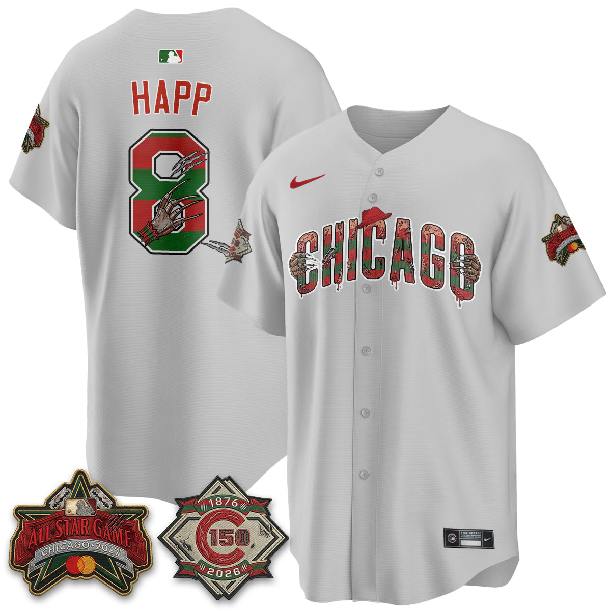 CHC A Nightmare on Wrigley Field Edition Vapor Jersey - Stitched