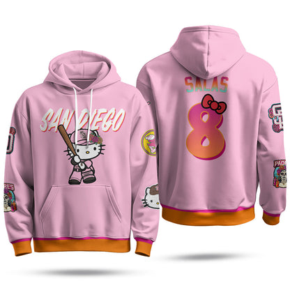 SD x Meow KT Fleece Hoodie - Printed