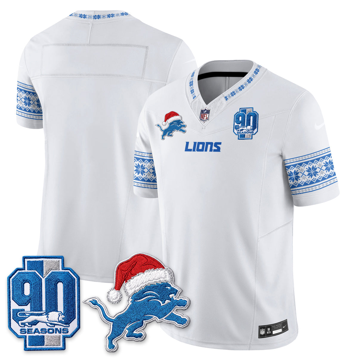 DET Xmas Edition Vapor Jersey - Stitched