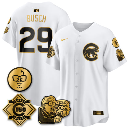 CHC 150th Anniversary Harry Caray Holy Cow Vapor Premier Limited Jersey - All Stitched V3