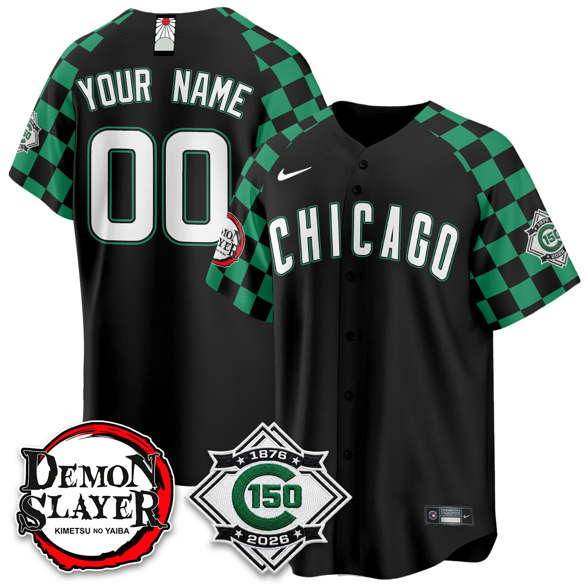 Chicago Cubs Demon Slayer Vapor Limited Custom Jersey - Stitched