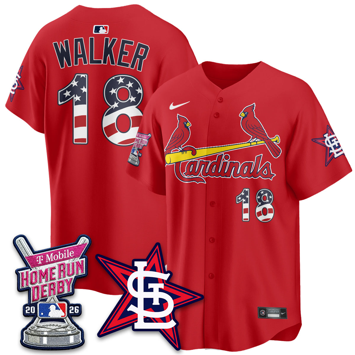 St. Louis Cardinals 2026 Home Run Derby Champion Jersey - All Stitched