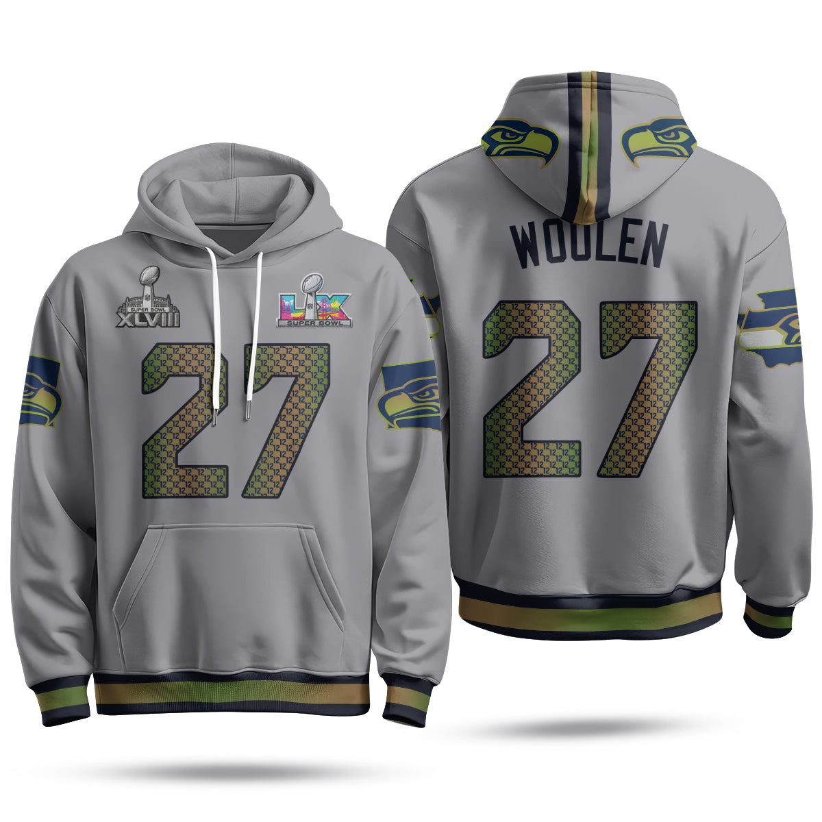 SEA S.Bowl Champs Fleece Hoodie - Printed