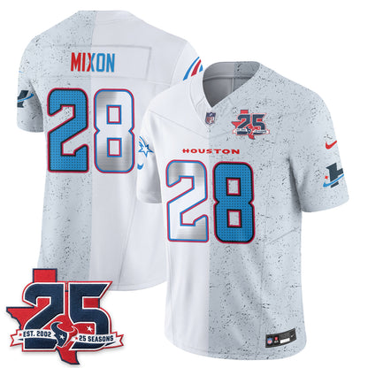 HOU Fan Gear Split Vapor Jersey - Stitched
