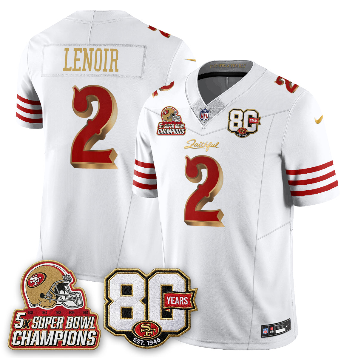 SF 80 Years & 5X Champs Rivalries Edition - Stitched (2)