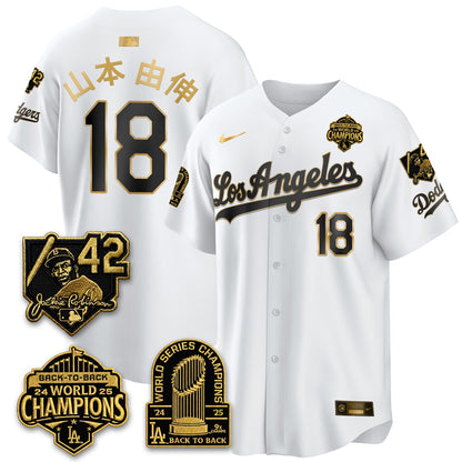 LAD 2026 New Era Gold Collection Vapor Limited Jersey - B2B Champs - All Stitched