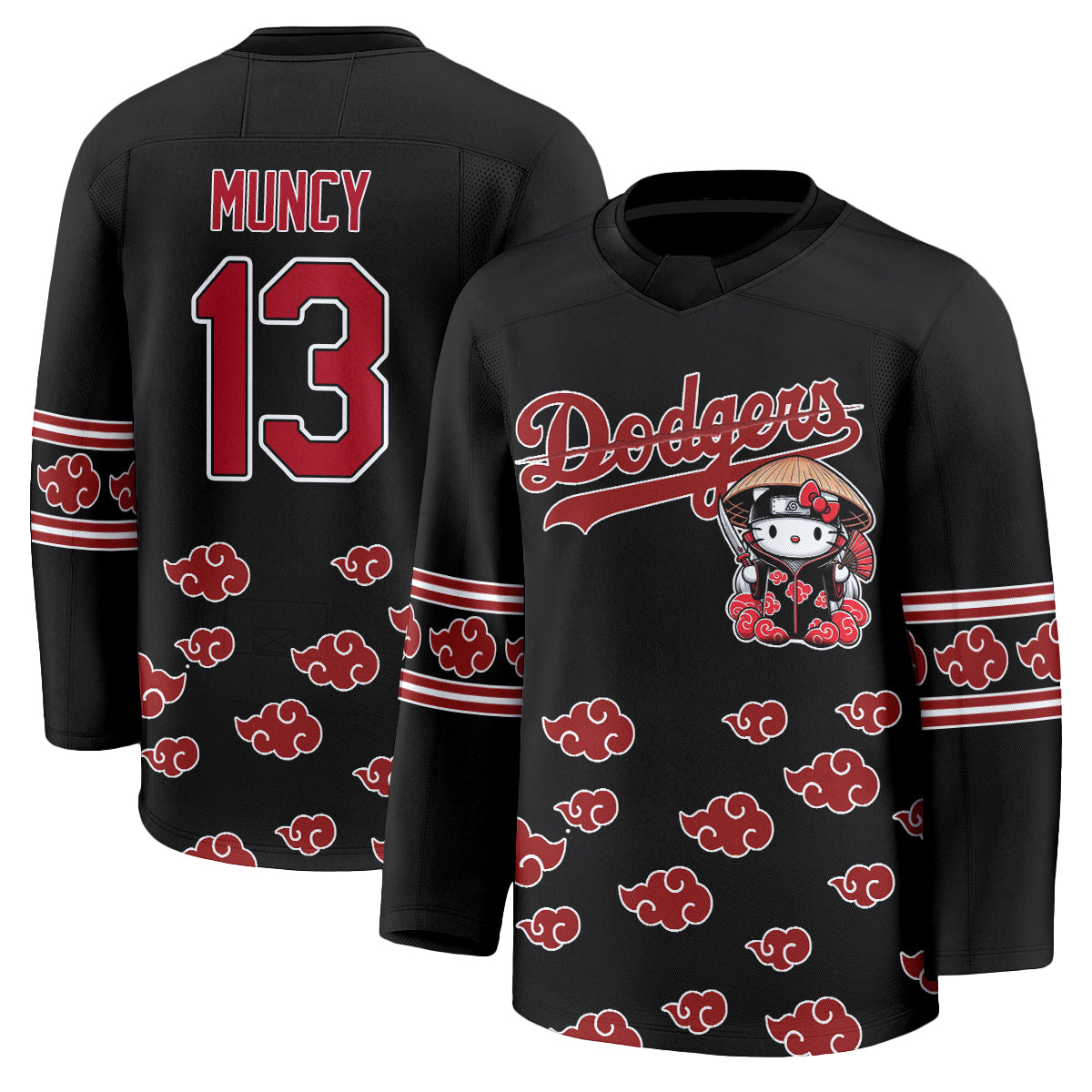 Los Angeles Dodgers Akatsuki Edition Vapor Hockey Jersey - Stitched