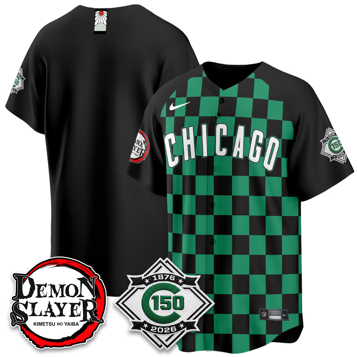 Chicago Cubs Demon Slayer Vapor Limited Jersey - Stitched