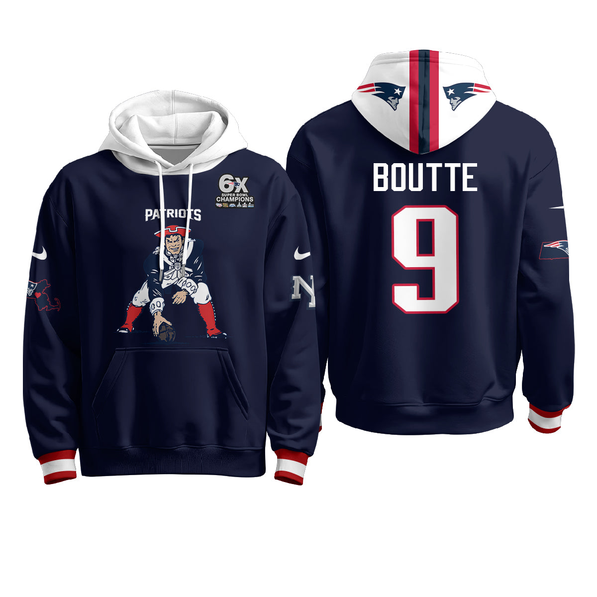 NE Minuteman Edition Hoodie - Stitched