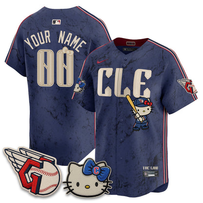 Cleveland Guardians x Meow KT Vapor Custom Jersey - Stitched