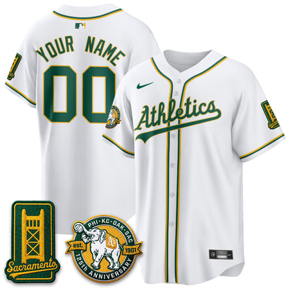 OAK 2026 Black Out Style - Celebrating 125 Years -  Limited Vapor Custom Jersey - All Stitched