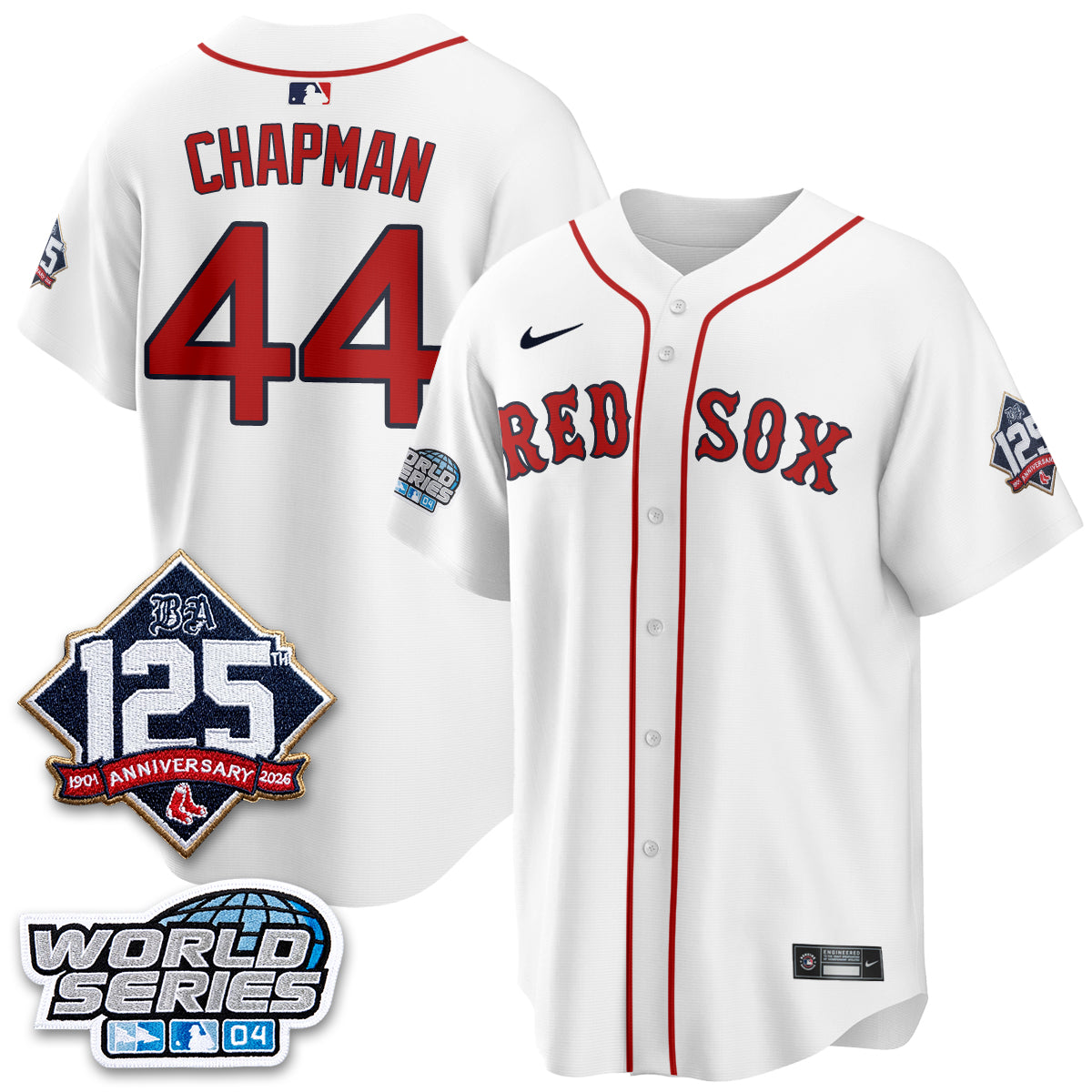 Boston Red Sox Throwback 2004 Vapor Jersey - Stitched