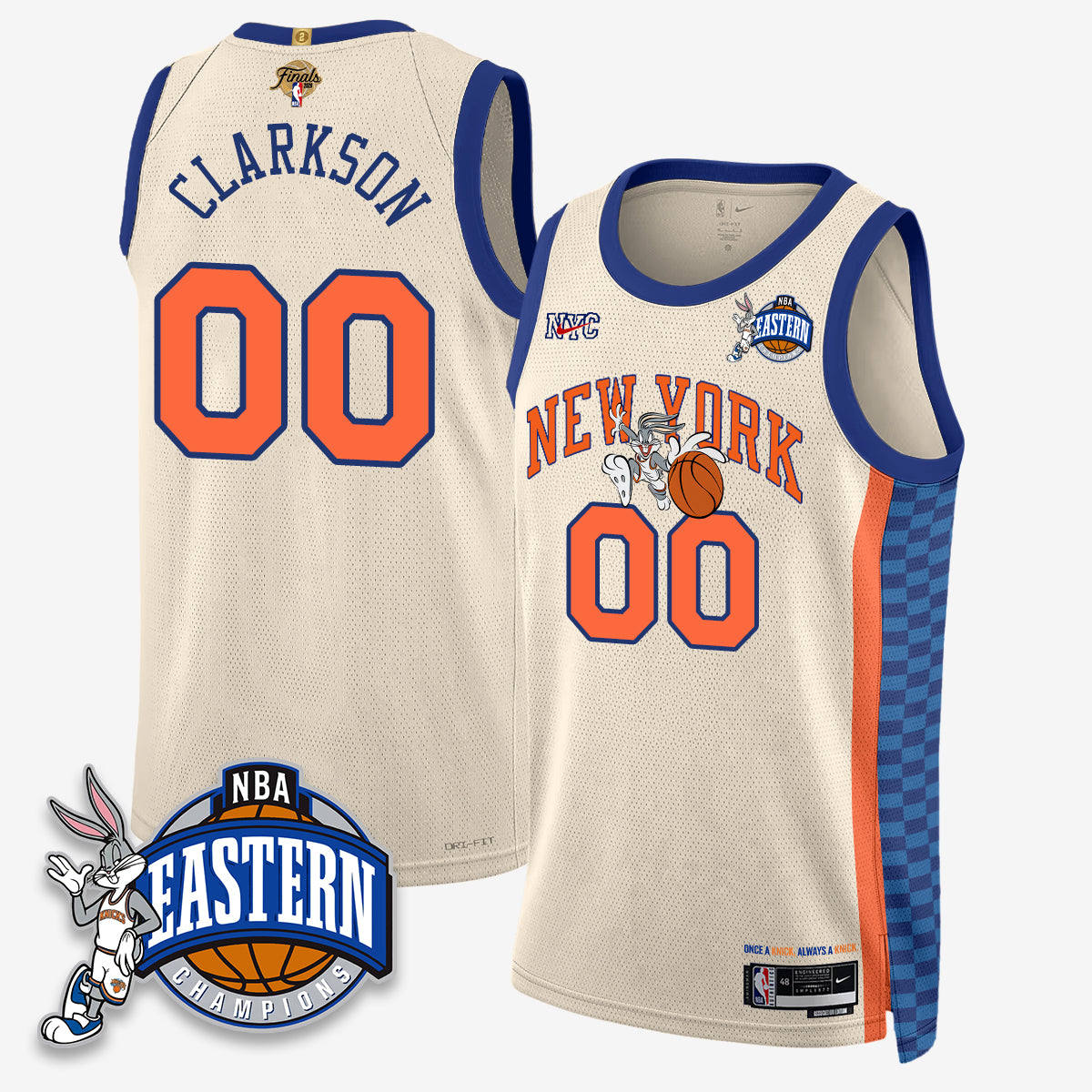 New York Knicks 2026 NBA Finals x Bunny Vapor Jersey - Stitched