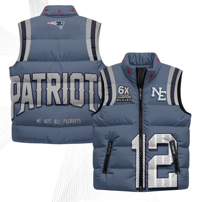 NE Rivalries Puffer Vest - Printed