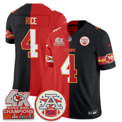 Kansas City Chiefs Split Edition Vapor Jersey - Stitched