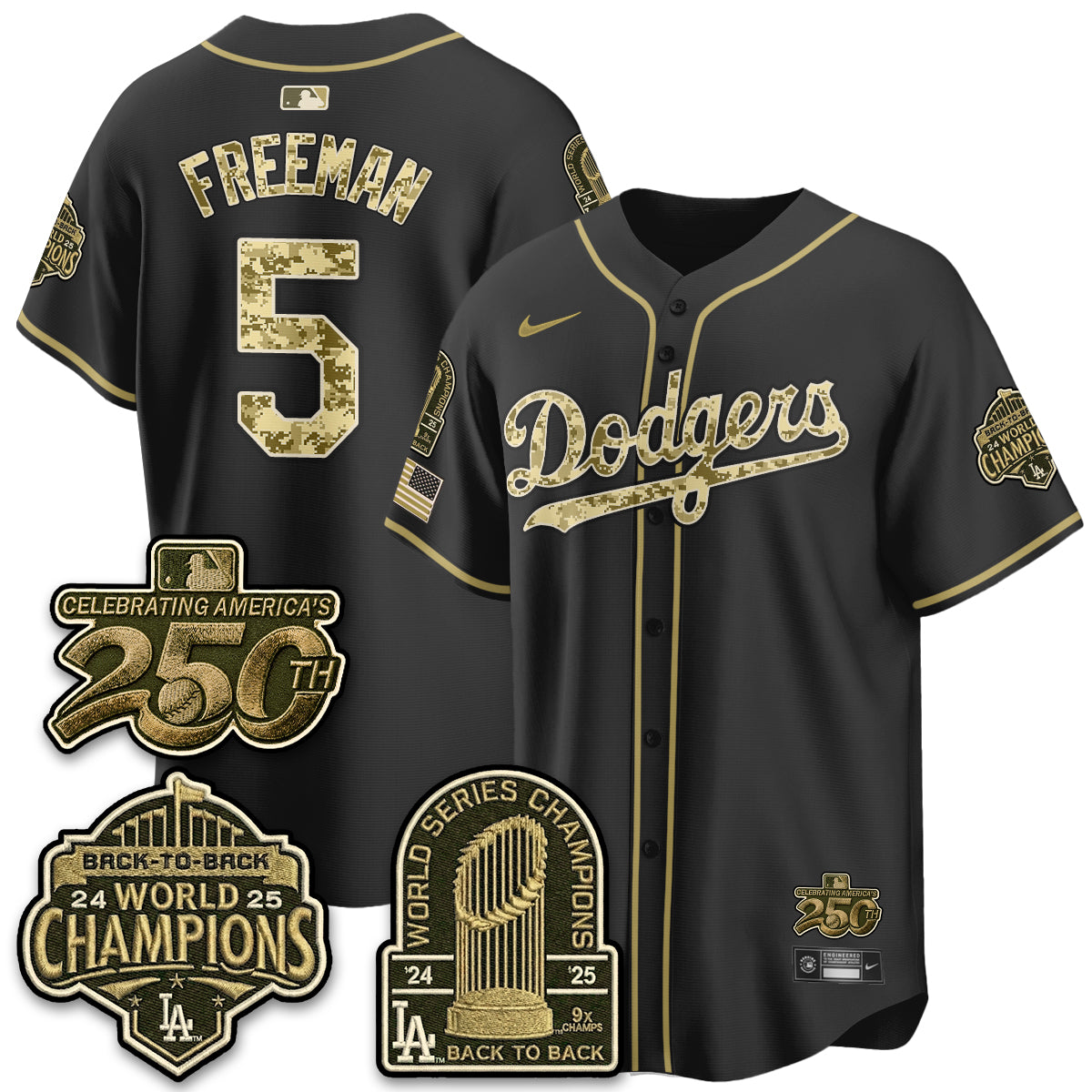 LAD Military Appreciation Game Day Jersey V2 - Stitched