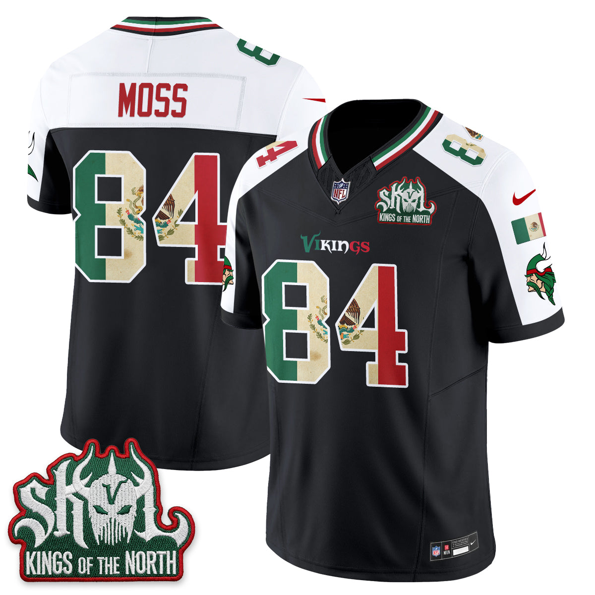 Minnesota Vikings Mexico Edition Vapor Jersey - Stitched