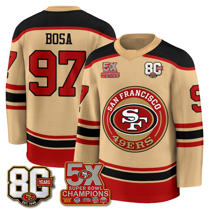 SF 4X Champs Hockey Jersey - Stitched