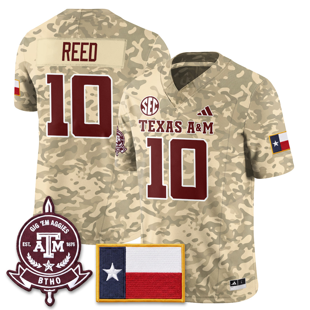 Aggies Camouflage ‘Honor and Support’ 2026 Vapor Limited Jersey - Stitched