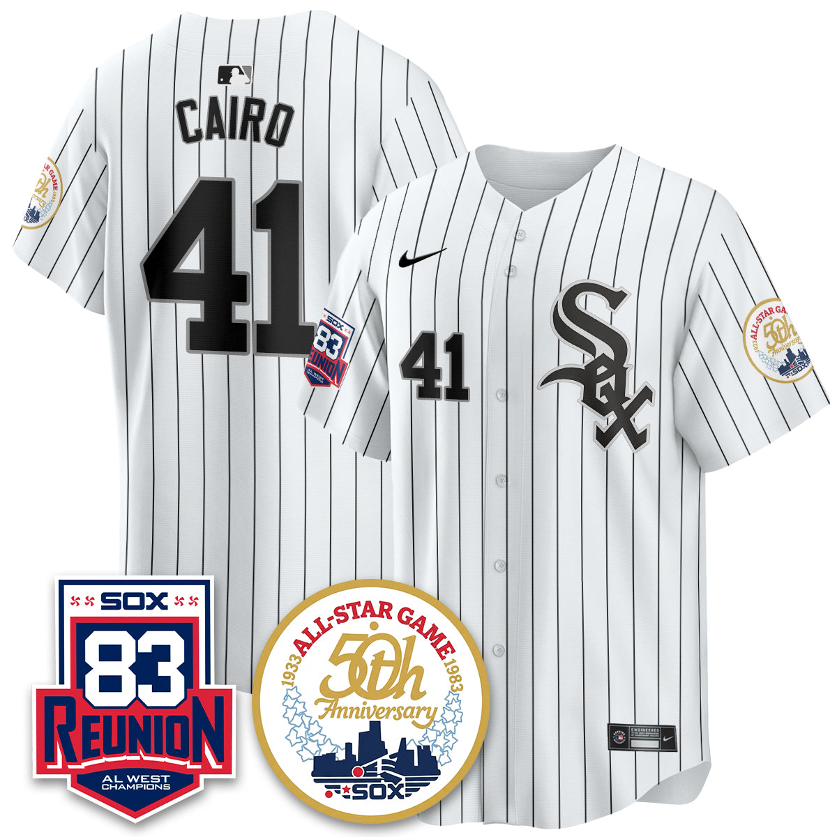 Chicago White Sox Reunion All West Champions Vapor Jersey - Stitched