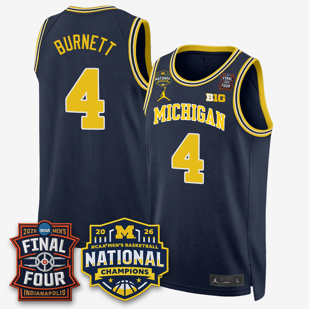 MICH 2026 NCAA Basketball Champions Limited Jersey - All Stitched