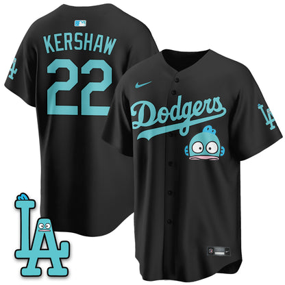 Los Angeles Dodgers x Hangyodon Edition Vapor Jersey- Stitched