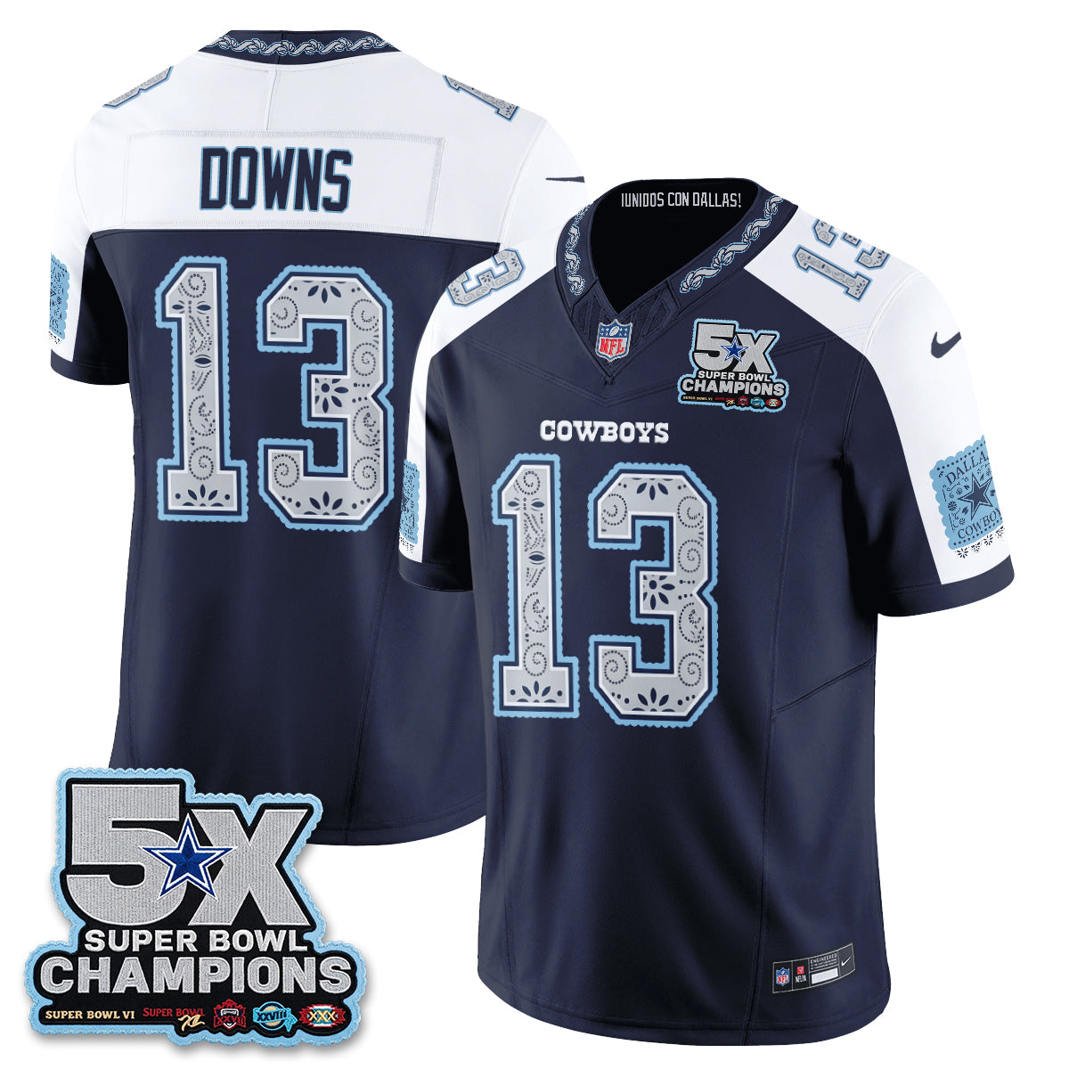 Dallas Cowboys 2026 Hispanic Month Edition Vapor Jersey - Stitched