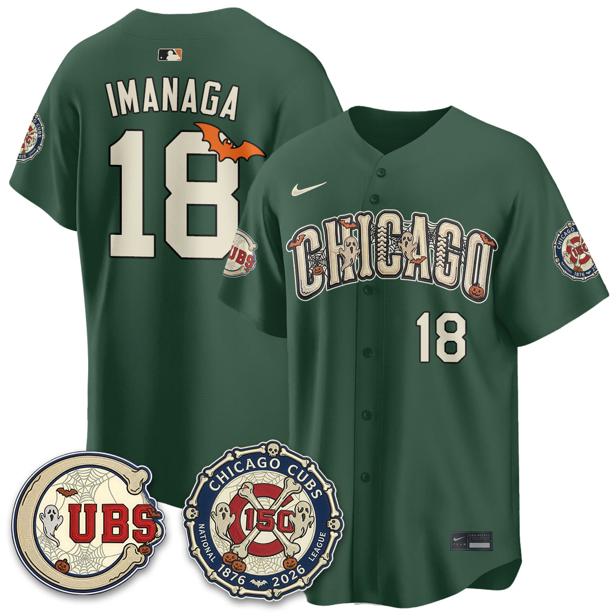 Chicago Cubs Halloween 2026 Vapor Limited Jersey - Stitched