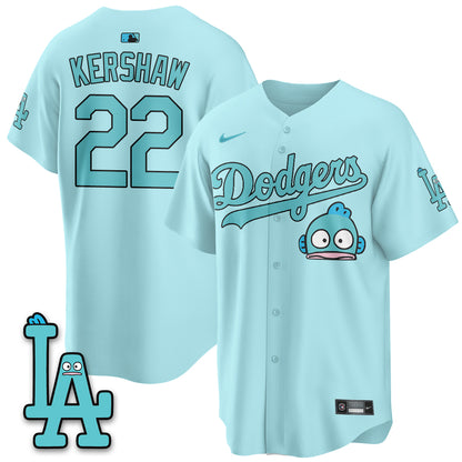 Los Angeles Dodgers x Hangyodon Edition Vapor Jersey- Stitched
