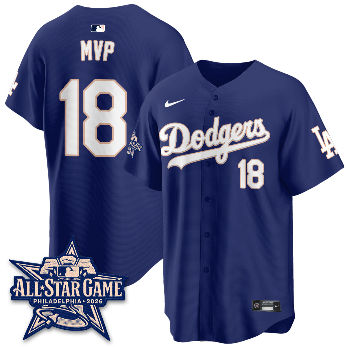 Los Angeles Dodgers All Star Game 2026 Vapor Jersey - Stitched