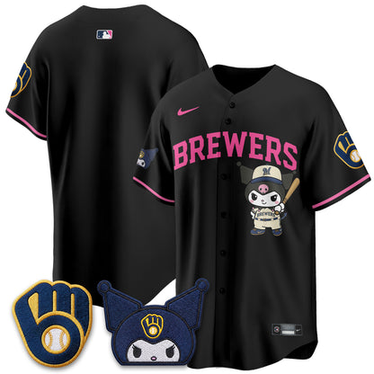 Milwaukee Brewers x  KRM Edition Vapor Jersey - Stitched