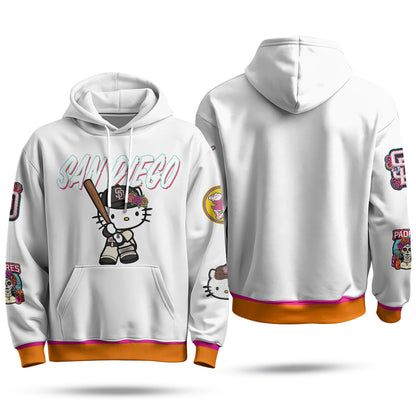 SD x Meow KT Fleece Hoodie - Printed