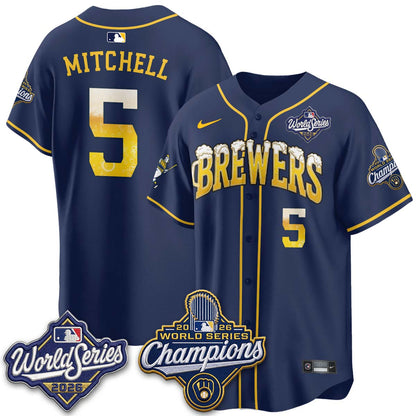 MIL "Pitcher & Pint" 2026 WS Champions Jersey - Stitched (#9) (2)