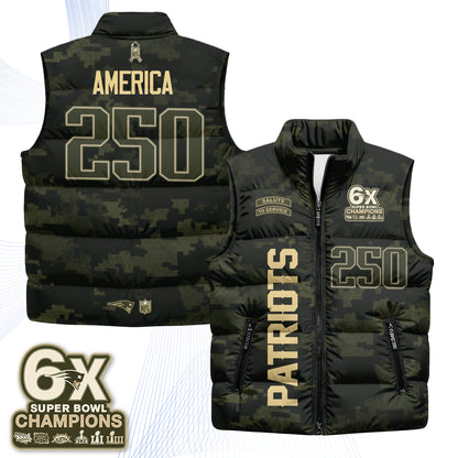 NE 2026 Salute to Service Puffer Vest - Printed