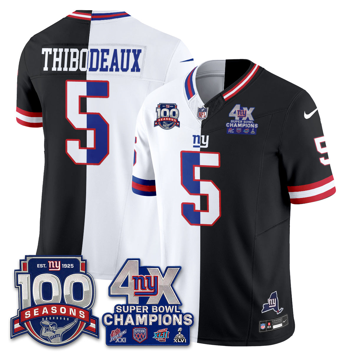 NYG 4X SBowl Split Limited Edition - Stitched (2)