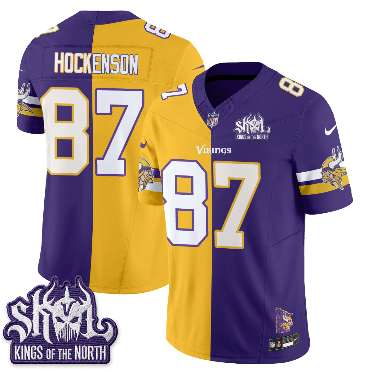 Minnesota Vikings Split Edition Vapor Jersey - Stitched