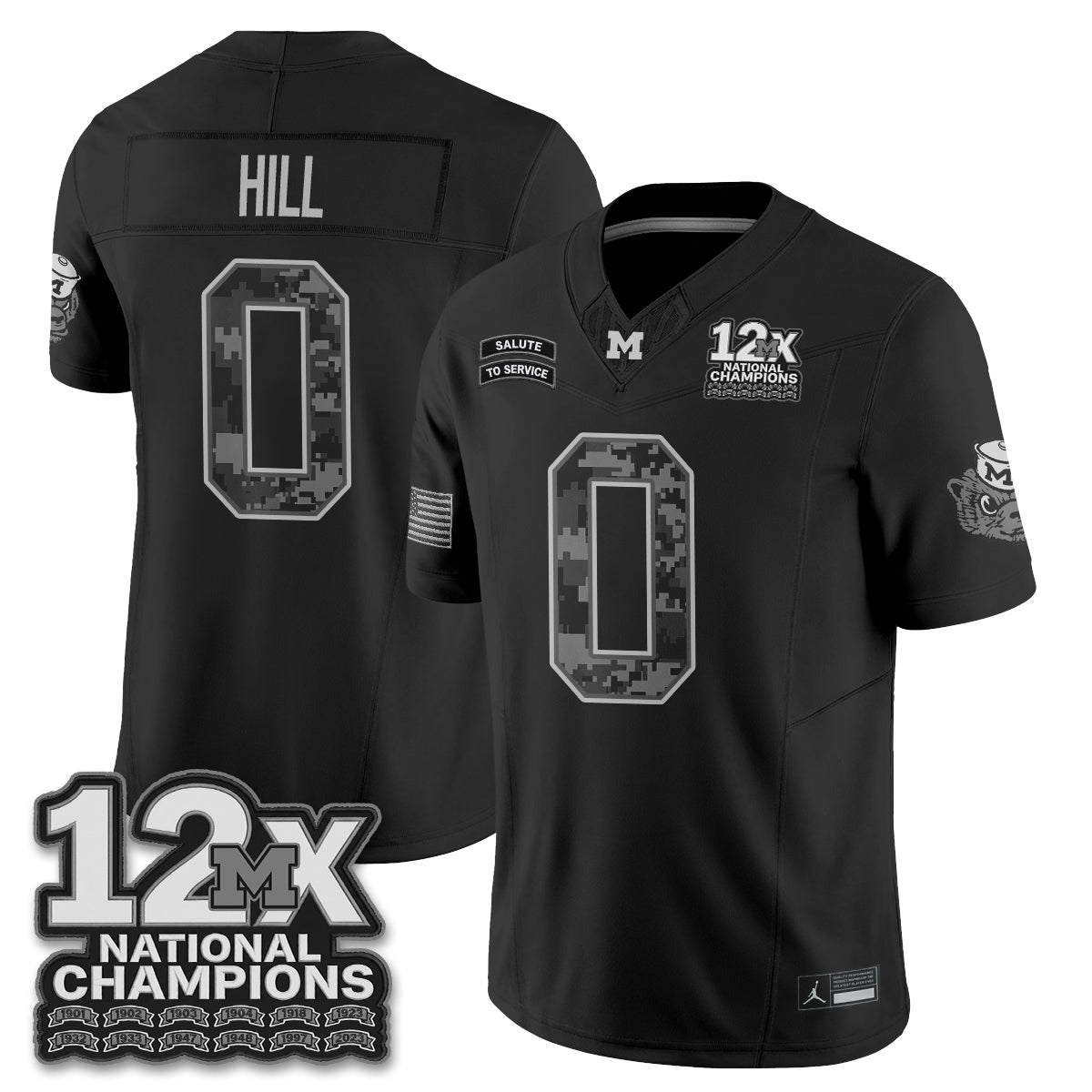 MICH 2026 Salute to Service Vapor Jersey - Stitched