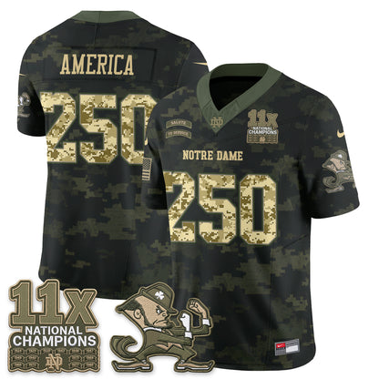 ND 2026 Salute to Service Vapor Jersey - Stitched