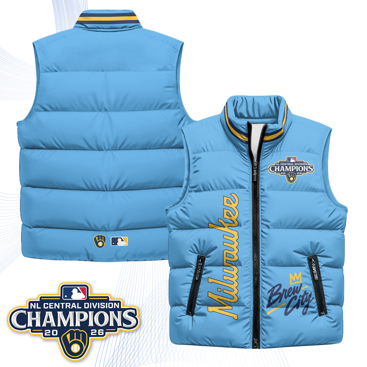 MIL "Brew City" Puffer Vest V2 - Printed