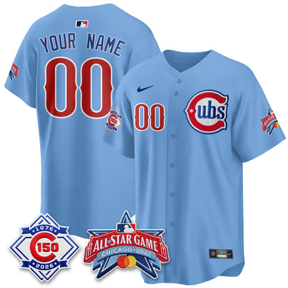 Chicago Cubs 2027 All Star Game Vapor Limited Custom Jersey - Stitched