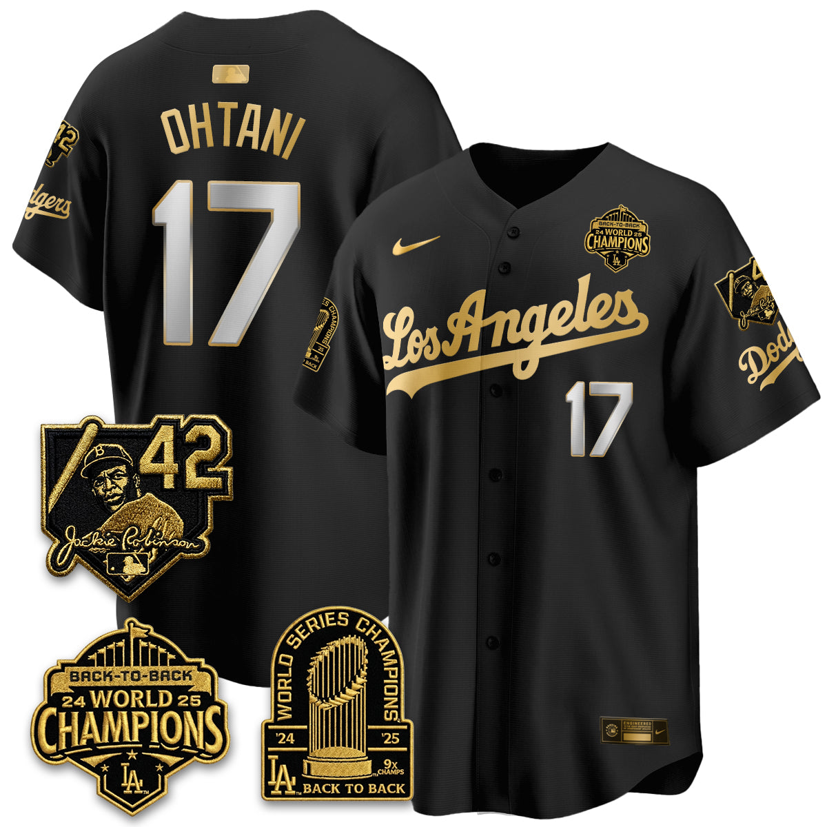 LAD 2026 New Era Gold Collection Vapor Limited Jersey - B2B Champs - All Stitched