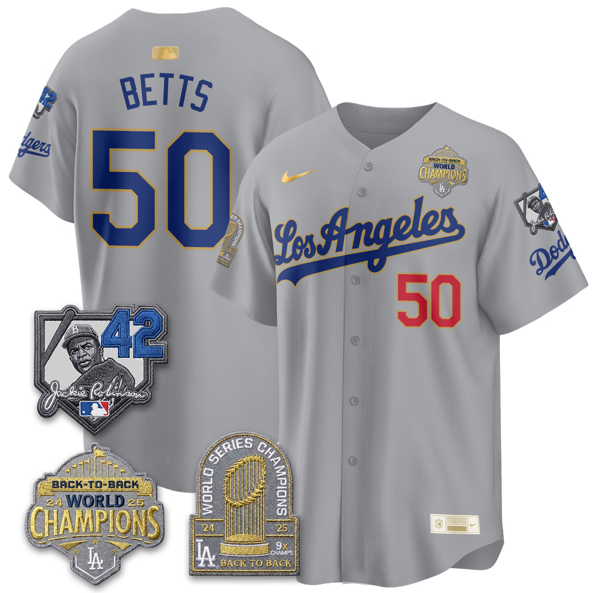 LAD 2026 New Era Gold Collection Vapor Limited Jersey - B2B Champs - All Stitched