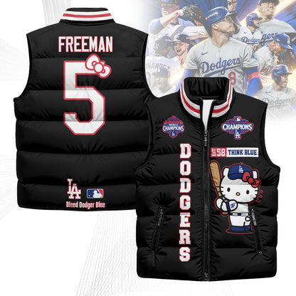 LAD x Meow KT Puffer Vest - Printed