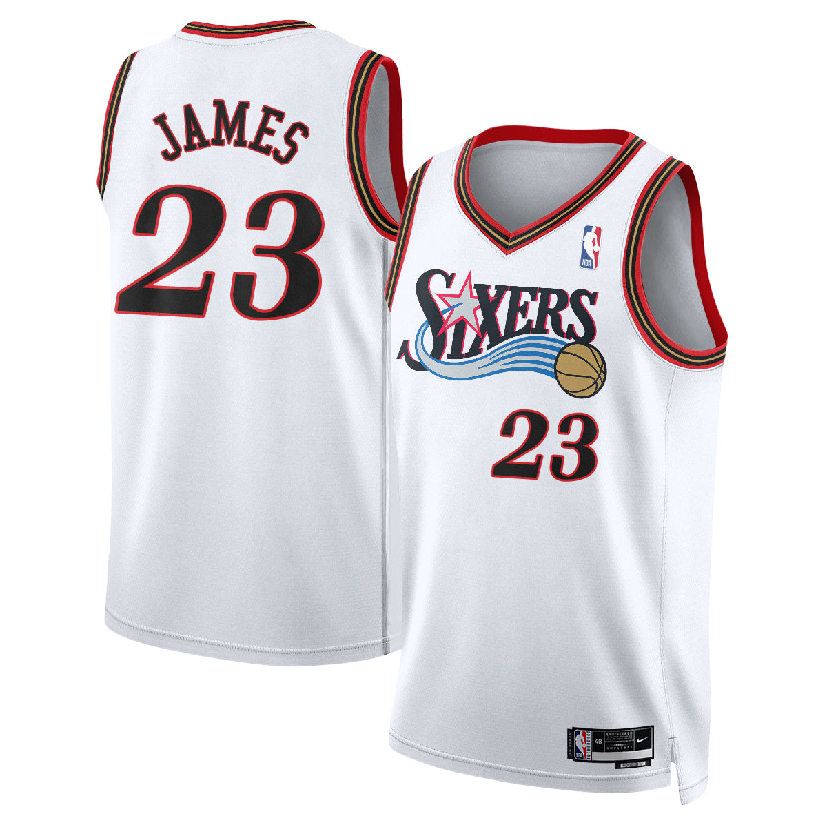 Philadelphia 76ers LeBron James #23 Vapor Jersey - Stitched