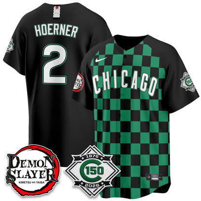 Chicago Cubs Demon Slayer Vapor Limited Jersey - Stitched