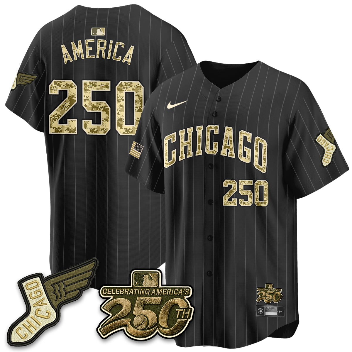 Chicago White Sox Salute to Service 2026 Vapor Limited Jersey - Stitched