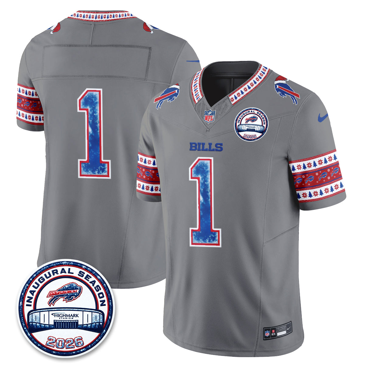 BUF Xmas Edition Vapor Jersey - Stitched